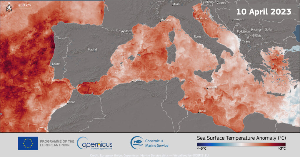 Mare e oceano, temperature di superficie senza precedenti: oltre 21°C