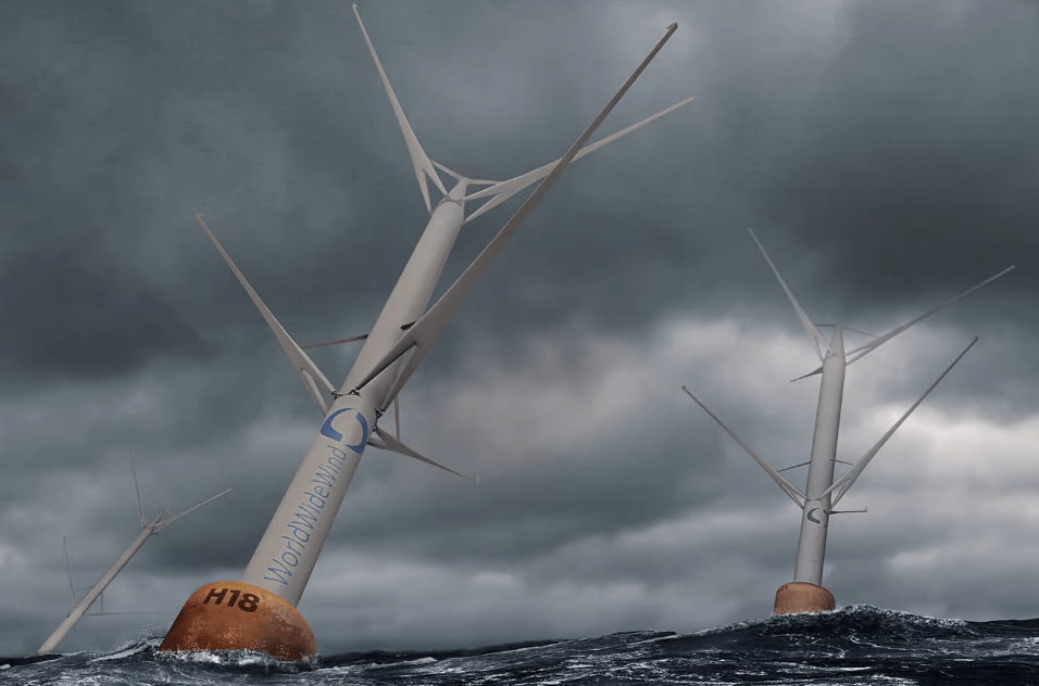 Dalla norvegese World Wide Wind, la turbina eolica offshore&nbsp;controrotante