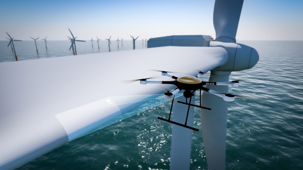 AIRTub-ROMI, manutenzione delle pale di turbine offshore senza&nbsp;equipaggio