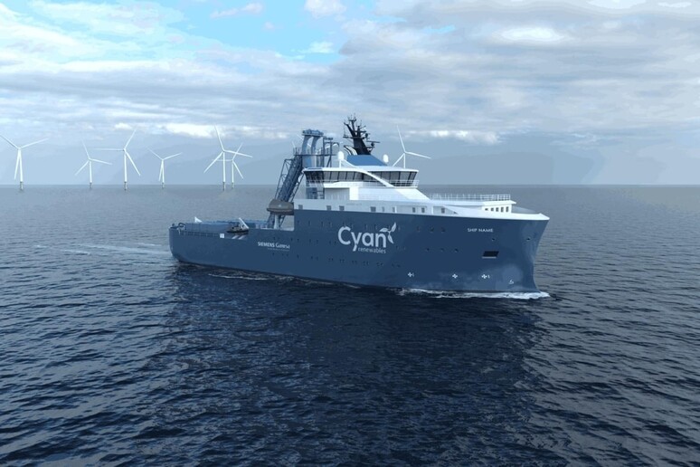 Vard (Fincantieri) costruirà una nave di servizio ibrida per Cyan Renewables