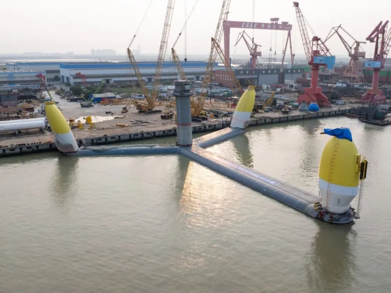 Da MingYang, la più grande piattaforma eolica galleggiante a doppio rotore