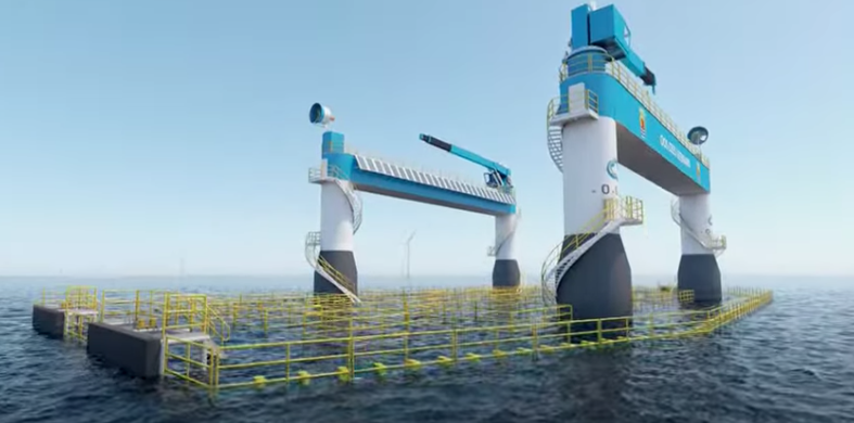 Olanda, eolico offshore: nuovo modello di allevamento cozze semisommergibile