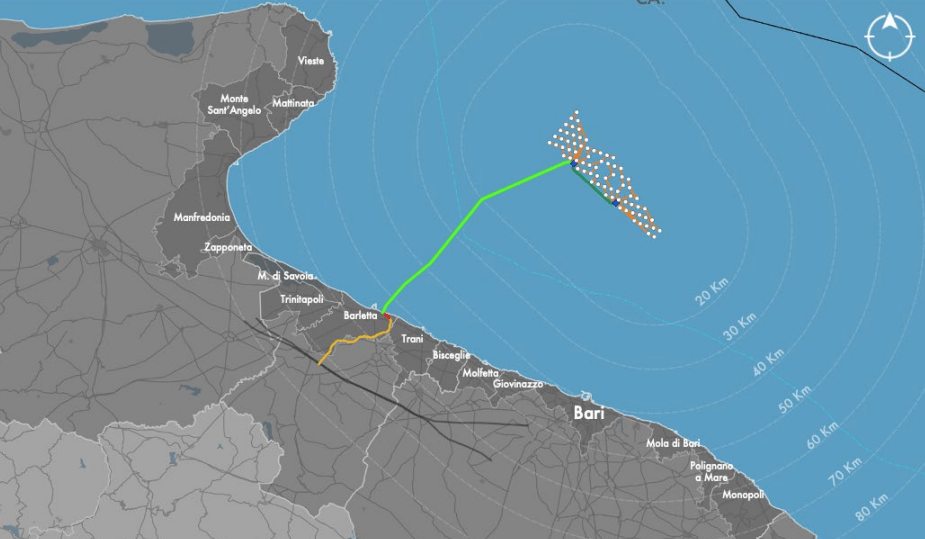 VIA per il Barium Bay, eolico galleggiante da 1,1 GW al largo della&nbsp;Puglia
