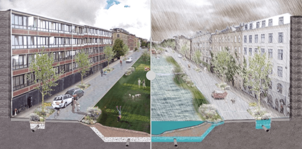 Clima, adattamento: Copenaghen si adatta a un futuro più umido e diventa “città&nbsp;spugna”