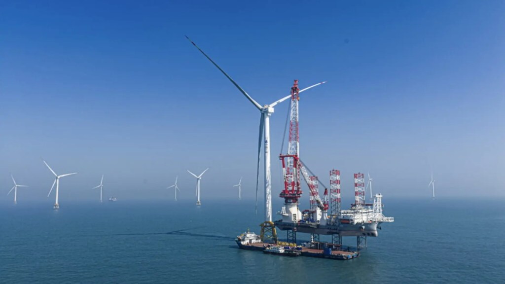 Eolico offshore, Cina: collegata la prima turbina eolica da 20 MW installata al&nbsp;mondo