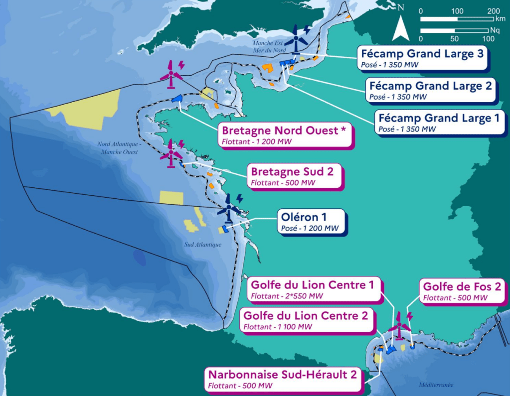 Eolico galleggiante: le nuove gare d’appalto francesi per 5 GW offrono un bagno di realtà